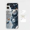 3D Наклейка на весь корпус серии «Космическая Галактика» для iPhone 17/Pro Max/Air, Цветная Задняя Защитная Наклейка