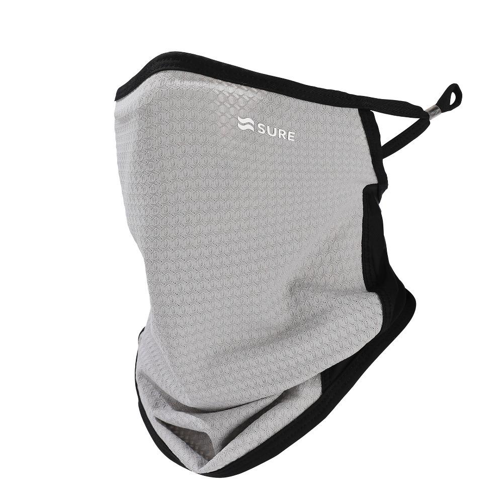 Sunshade Sunscreen Face Cover Solid Color UV Protection Veil Men's Sunscreen Face Mask Hiking