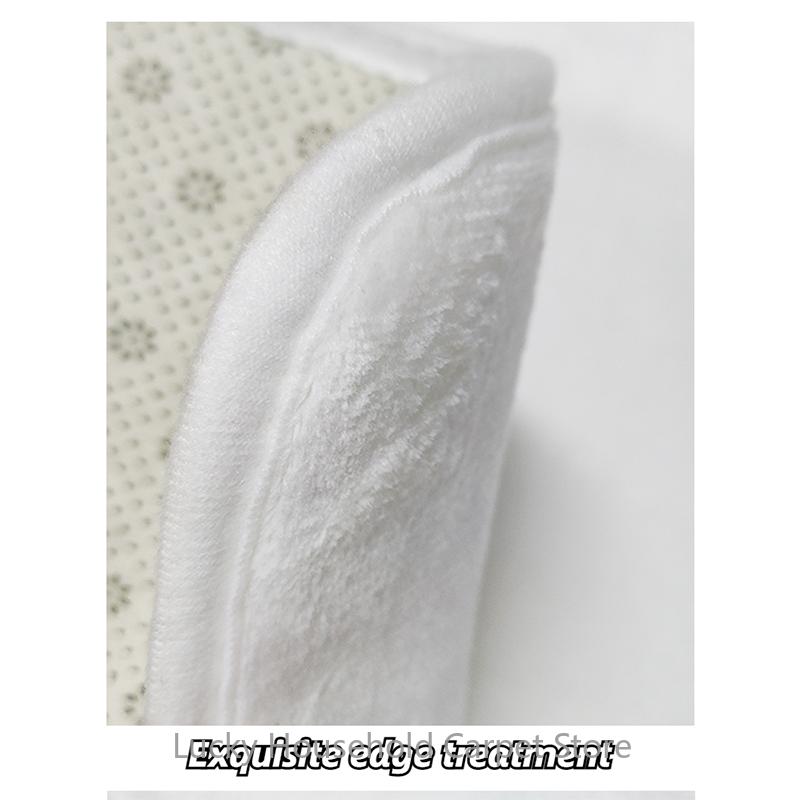 Марокканский круглый ковер Ковер для зоны кресла Мягкий нескользящий Светлый цвет Декор гостиной Моющиеся ковры Напольный коврик для прихожей