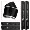 AAPM1 1/4/5Pcs Car Door Sill Scuff Plate Decor Carbon Fiber Stickers For Lexus Fsport UX RX350 RX450h LX600 NX300h GX460 IS300h IS250
