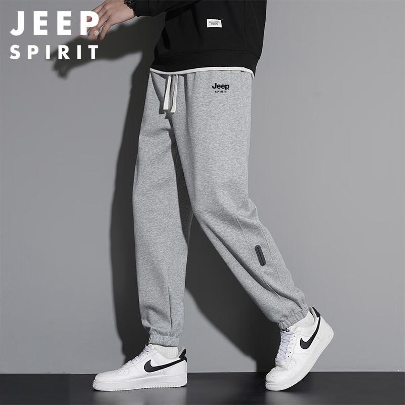 JEEP SPIRIT Мужские осенне-зимние свободные зауженные спортивные штаны