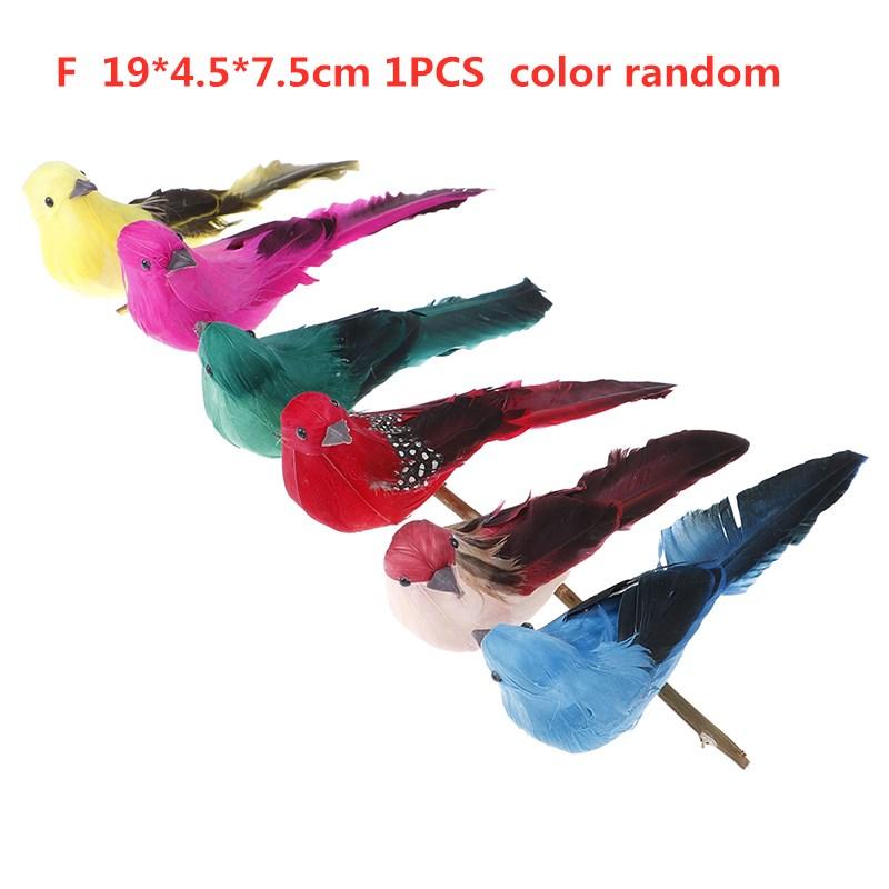 Mini Fake Birds Artificial Feather Foam Doves Wedding Decoration Venue Ornament Bird Model Home Garden Ornament DIY Party Use