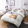 Cute Cat Bedding Comforter Set King Size,Duvet Cover For KidsTeens Boys Girls, Animal Pet Theme Bed Set +Pillowcases Bedclothes