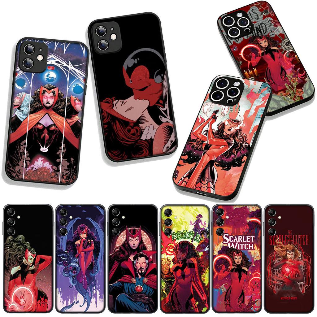 Для Samsung Galaxy A25 A37 A57 A12 A14 A31 A41 A50 A51 A70 A71 A72 A21S A04 M15 Note 20 9 8 10 Чехол M-Marvels Алая Ведьма