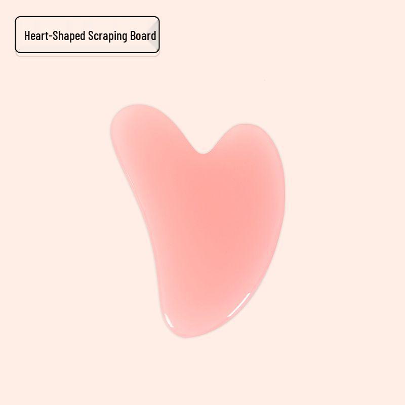 Набор beauty-массажеров: Розовый кварц, двойной ролик и сердце из смолы