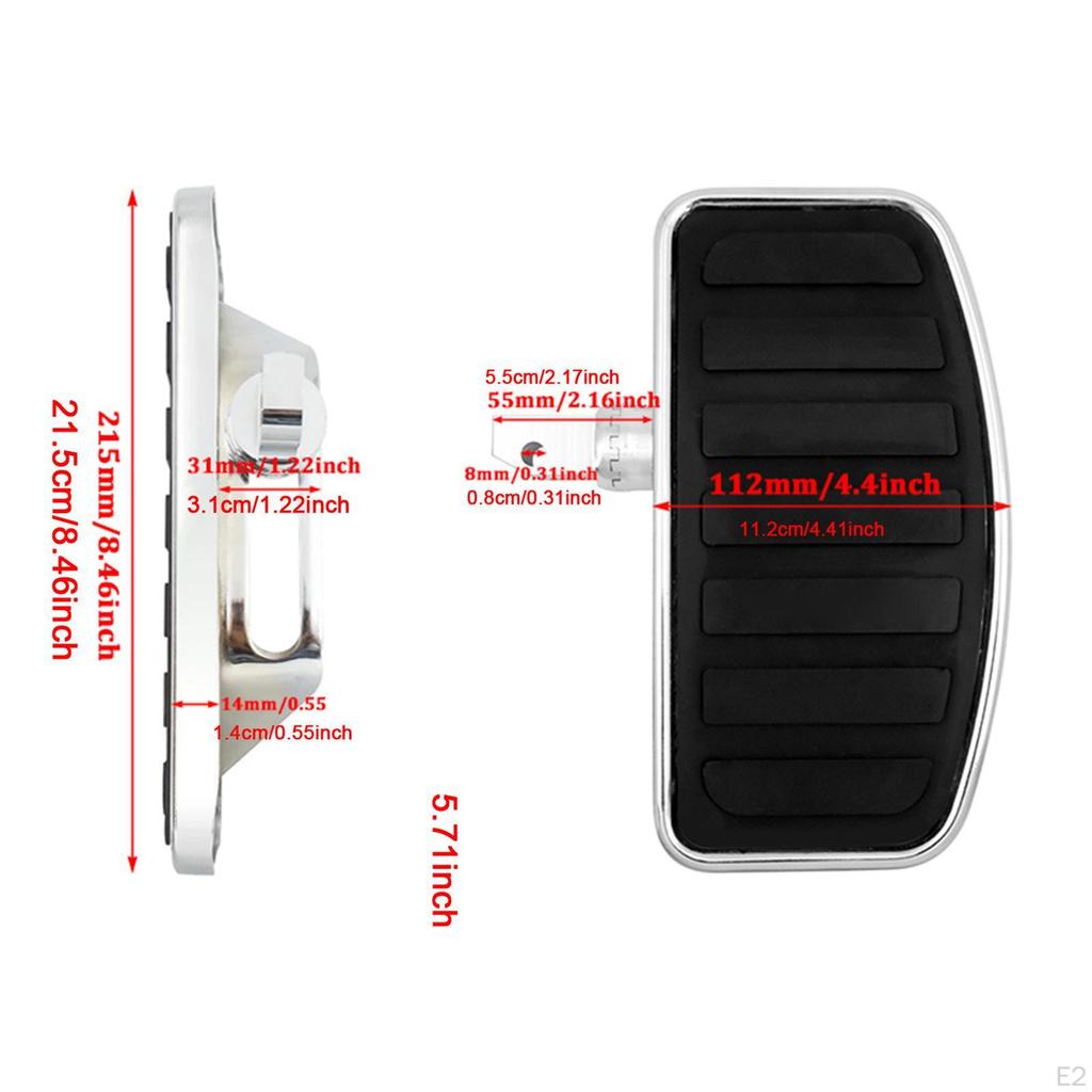 2 шт. подножка для мотоцикла, блоки для подножек, легко устанавливаемая часть, противоскользящая педаль для