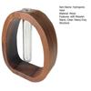 Hydroponic Plants Test Tube Vase with Wooden Stand Clear Flower Vase Table
