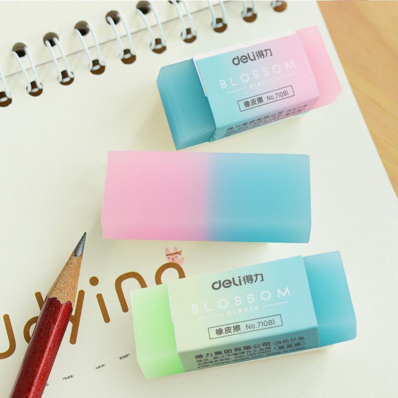 Цветной ластик для стирания надписей карандашом