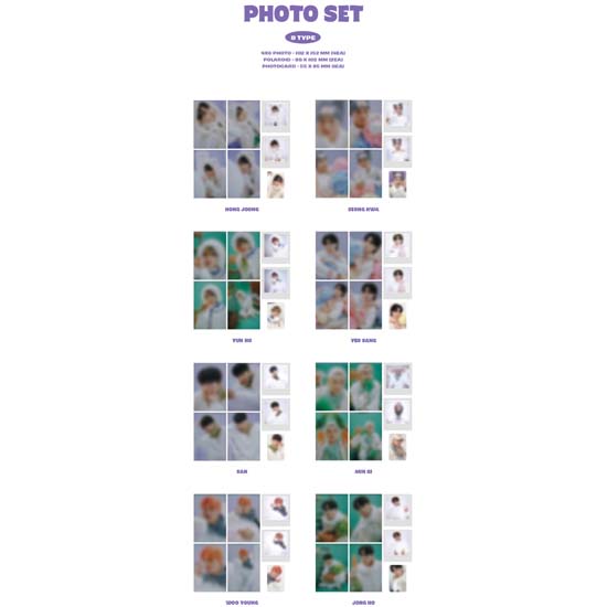 ATEEZ ВИНТЕР Специальный MD : Фабрика снеговиков 'ФОТОСЕТ'