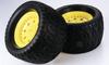Tamiya OPTIONS Tarmac Tire Wheels Fluorescent Yellow HOP-UP OP-562 TGM-02 144/85 &