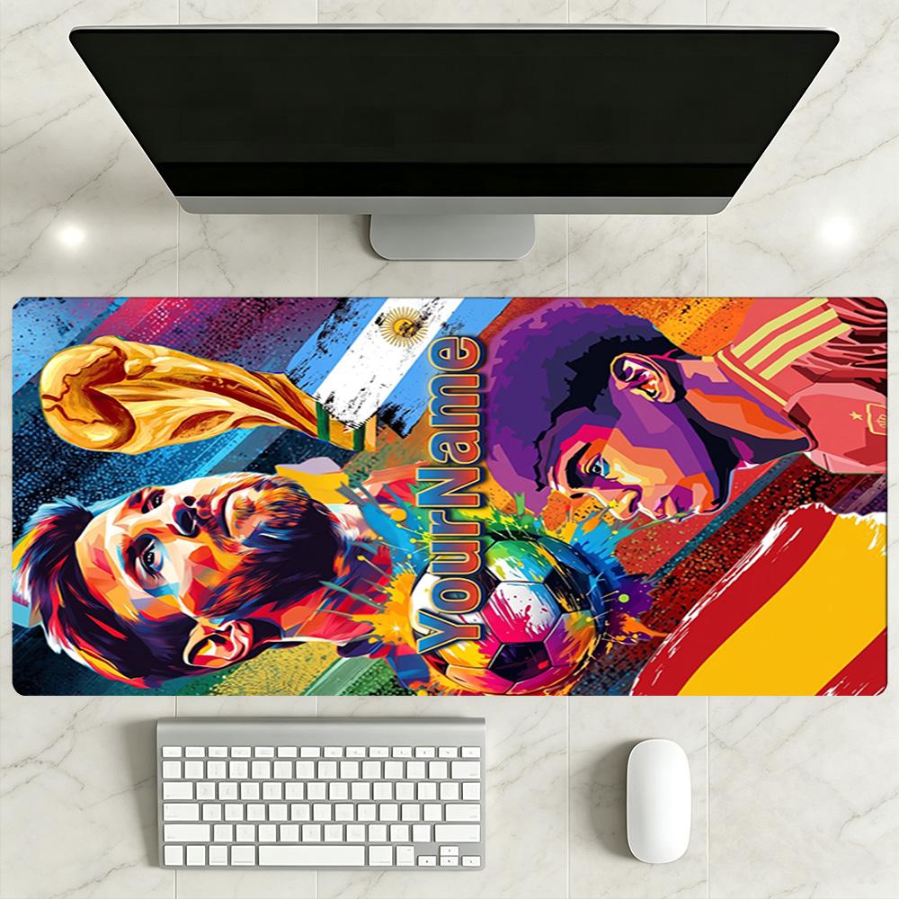 Messi Customized Name Beach Towel Soft Durable Quick-Dry Perfect for Traveling Yoga Camping and Swimming