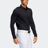Adidas Повседневная мужская футболка-поло с длинным рукавом Brushed LS Golf Training, черная FS6844