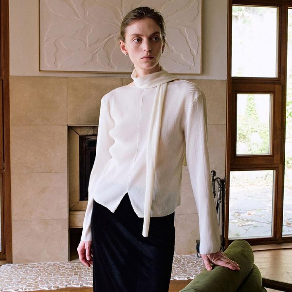 On On Tie Pleats Blouse New6ab839