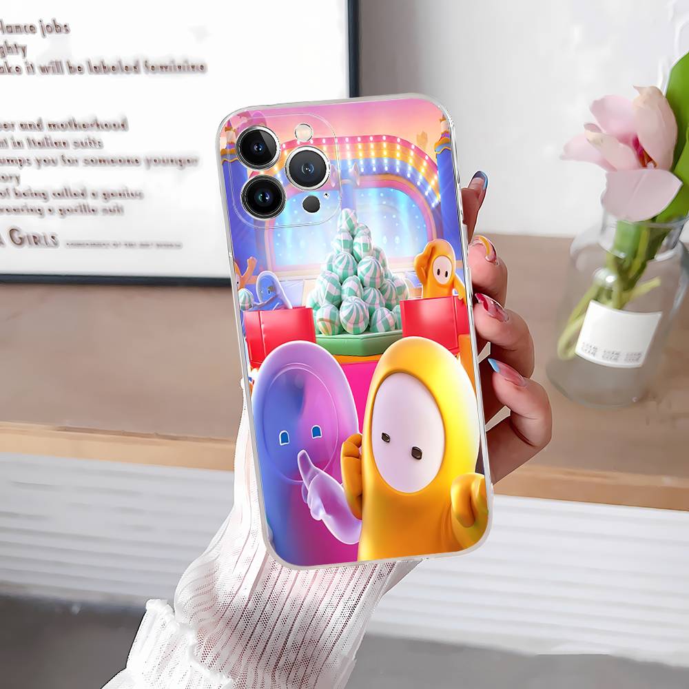 F-Fall G-Guys Party Game Phone Case For IPhone 17 16 15 14 13 12 11 Pro Max Plus Soft Cover Personalized DIY