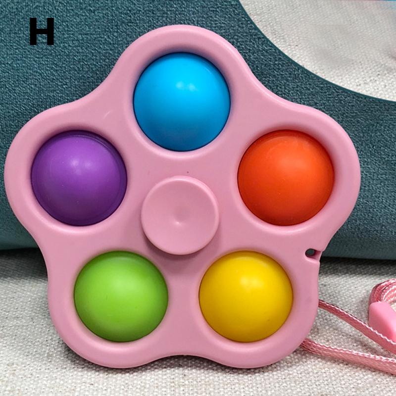 Игрушки для снятия стресса для детей и взрослых, сенсорные игрушки для аутистов, простые игрушки-непоседы с ямочками, брелок