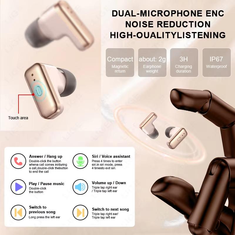 2025 Новая TWS-гарнитура 2 в 1 Смарт-часы 1,39" Женские Мужские Спорт Фитнес Пульсометр Трекер здоровья Часы Наушники Музыка Смарт-часы