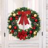 Festive Red Berry & Colorful Ball Christmas Wreath Door Hanger for Hotel, Mall, and Shop Displays