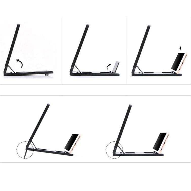 Держатель для увеличительного стекла для экрана мобильного телефона, 3D-лупа для экрана, складной HD-держатель для мобильного телефона