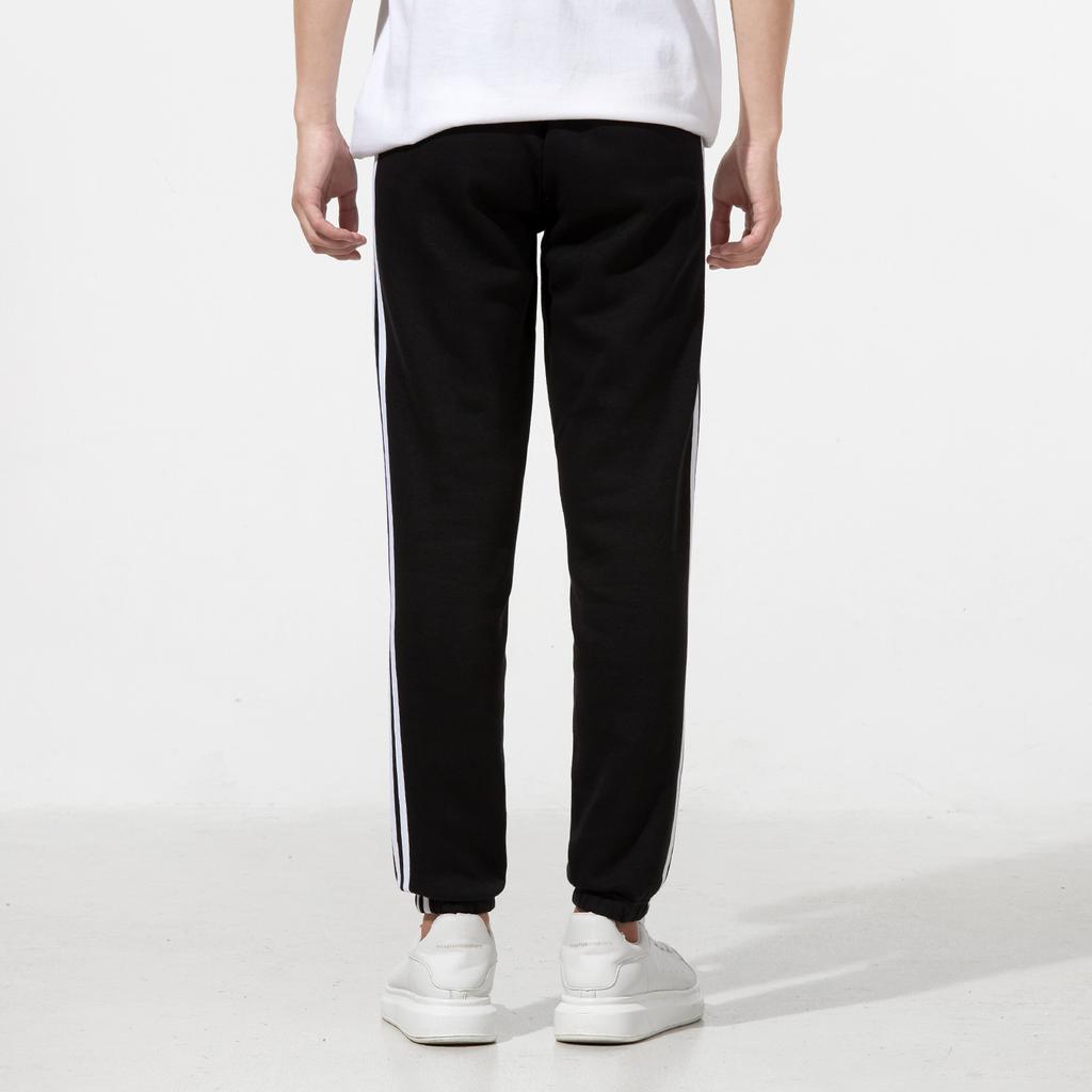 Adidas Флисовые спортивные брюки с 3 полосками, мужские, черные GK8822