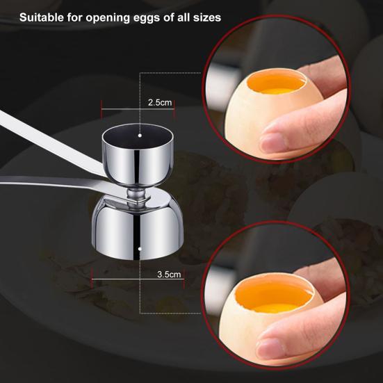 Yousheng 1/2 шт., нержавеющая сталь, инструмент для разбивания яичной скорлупы, простой гаджет для разбивания яиц, открывалка-сепаратор, кухонный инструмент для яиц, заварных кремов, пудингов, тортов