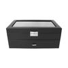 Watch Display Storage Case 2 Tier 24 Slot Jewelry Display Storage Box Organizer with Clear Lid for