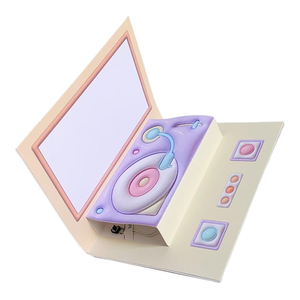 Поздравительная открытка на День матери 3D Фонограф Pop Up Открытка на день рождения Подарочные карты на День святого Валентина Выпускной Годовщина