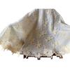 Vivienne Round Beige Beige Floral Lace Series Lace Embroidered Table Runner Table Center WK1119NN2 (Vivienne) [140cm Tablecloth]