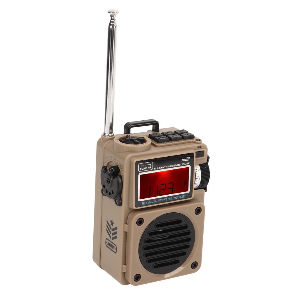 Карманное радио Беспроводное Bluetooth FM AM SW WB Короткие волны Поддержка карт памяти Многофункциональный