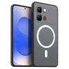 Магнитный железный кольцевой чехол для телефона для infinix NOTE Edge, матовый, мягкий ТПУ, ударопрочный чехол