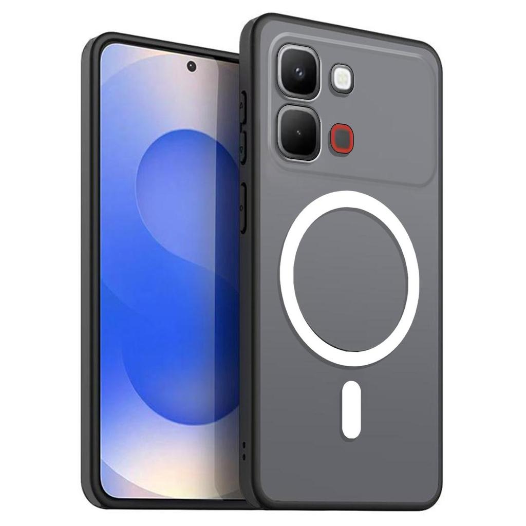 Магнитный железный кольцевой чехол для телефона для infinix NOTE Edge, матовый, мягкий ТПУ, ударопрочный чехол