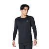 UA HeatGear Fitted Novelty Long Sleeve Crew Neck Shirt Golf Black Mod Gray M Men's
