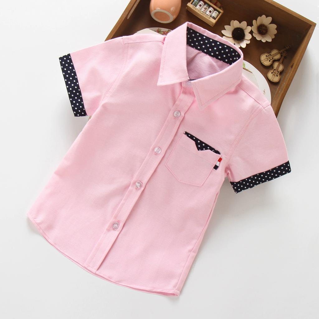 Summer Children's Short-sleeved Thin Shirts Trendy Children's Casual Half-sleeved Shirts Trendy Boys' Summer Short-sleeved Tops
