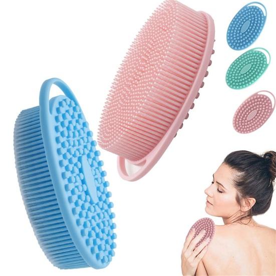 Remove Dead Skin Silicone Great Multipurpose Exfoliating Body Scrubber Back Cleaning Brush