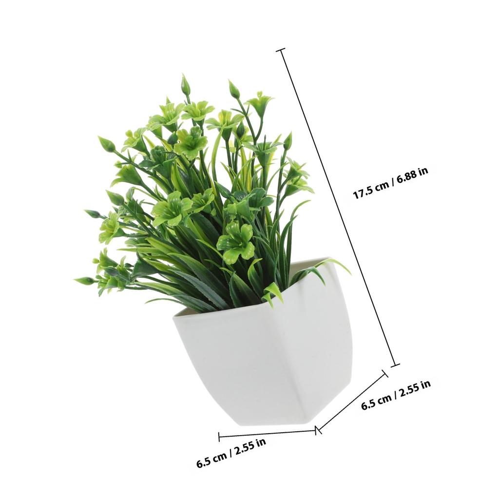 Realistic Fake Potted Plant Indoor Decoration Small Artificial Bonsai Plant Desk Office Faux Greenery Plastic Plants for Home