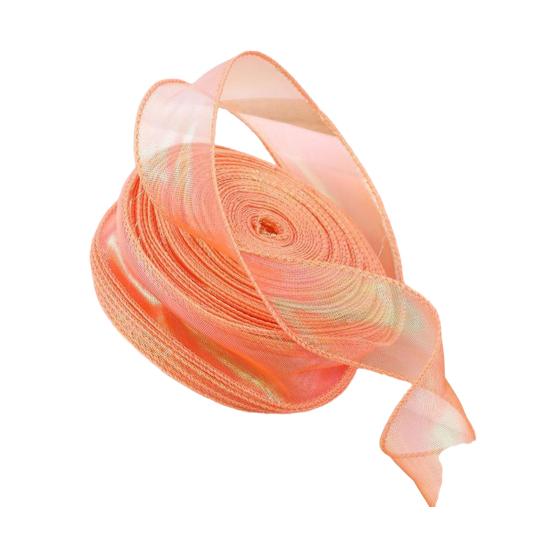 Прозрачная тюлевая лента 3,8 ярда Декоративная лента для рукоделия Радужная тюлевая лента в рулоне для цветов, свадебных приглашений, подарочной упаковки