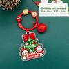 1/6Pcs 2D Christmas Keychain Cute Diy Bag Decoration Accessories High-Value Christmas Tree Keychain Pendant Festival Gift