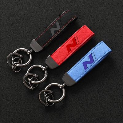 Модный кожаный брелок для автомобиля, брелок для ключей для Hyundai N LINE i30 i20 Sonata Accent Tucson Elantra Veloster Kona Tucson Azera