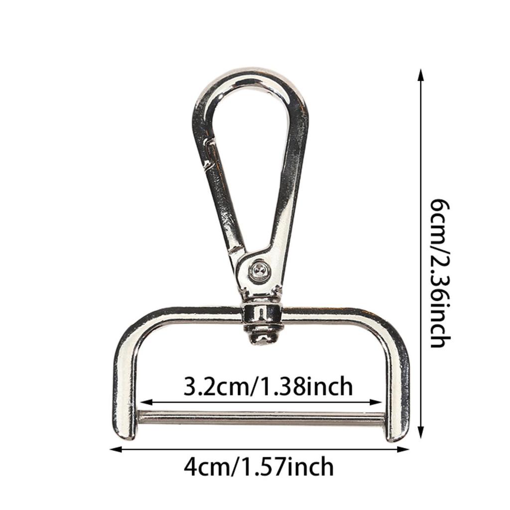 1pc Zinc Alloy Detachable Snap Hook Trigger Clips Buckles for Strap Belt Keychain Webbing Pet Leash Leathercraft Hooks 4 Sizes