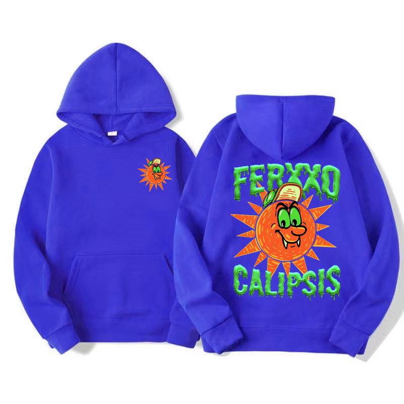 Толстовка Ferxxo Calipsis с принтом, модная, повседневная, оверсайз, унисекс, осенне-зимняя, флисовая, уличная одежда, топы, мужские судадерас