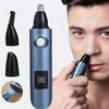 Electric Nose Hair Device, Digital Display, Full Body Washing and Repairing Set, One Machine, Multi-purpose Three-in-one Eyebrow and Nose Hair Trimmer