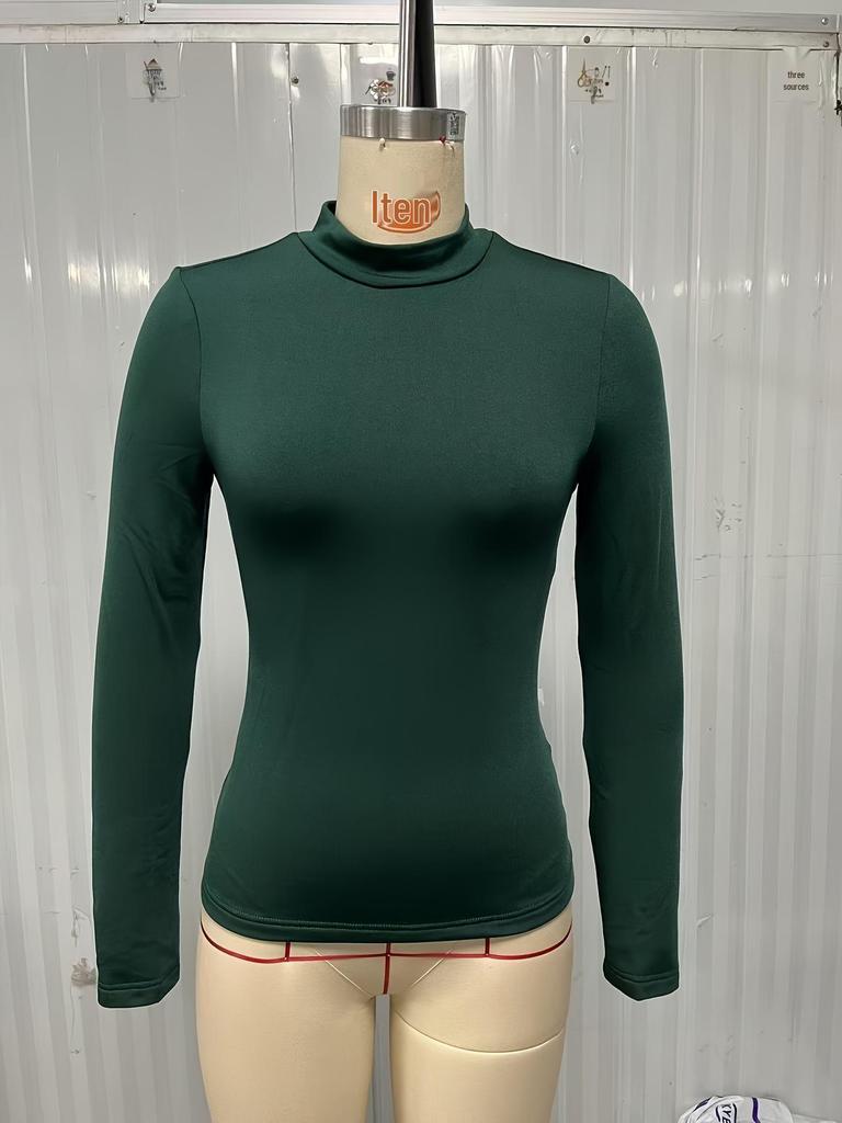 Женский бархатный базовый слой для трансграничной торговли: Удобный теплый топ с длинным рукавом для осени/зимы