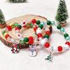 Творческий Санта-Клаус разноцветные бусины нитки мягкий керамический мультфильм Рождественский элемент декоративный браслет Рождественский подарок NAVID