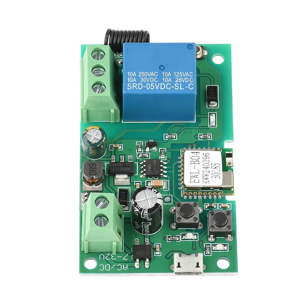 5V/DC7-32V WiFi Smart Switch for eWeLink Control Relay Module USB Be Applied to Access Control Turn on PC Garage Door