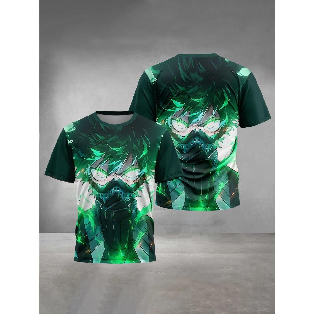 Children's Summer 3D Printed Clothing My Hero Academia Boys and Girls' T-shirts Short-sleeved Tops