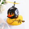Motor Accessories Yellow Duck Ornaments with Helmet for Bike Without Lights Auto Accessories Duck In The Car Interior Decoration