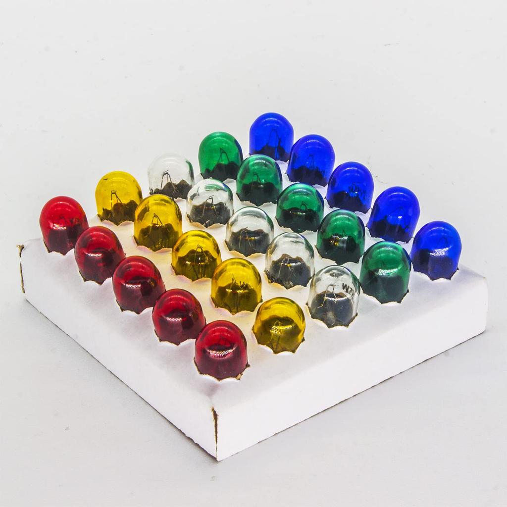 Набор из 50 галогенных ламп T10 Stealth SODOI Клиновидные Прозрачные Янтарные Неполярные Автомобильные