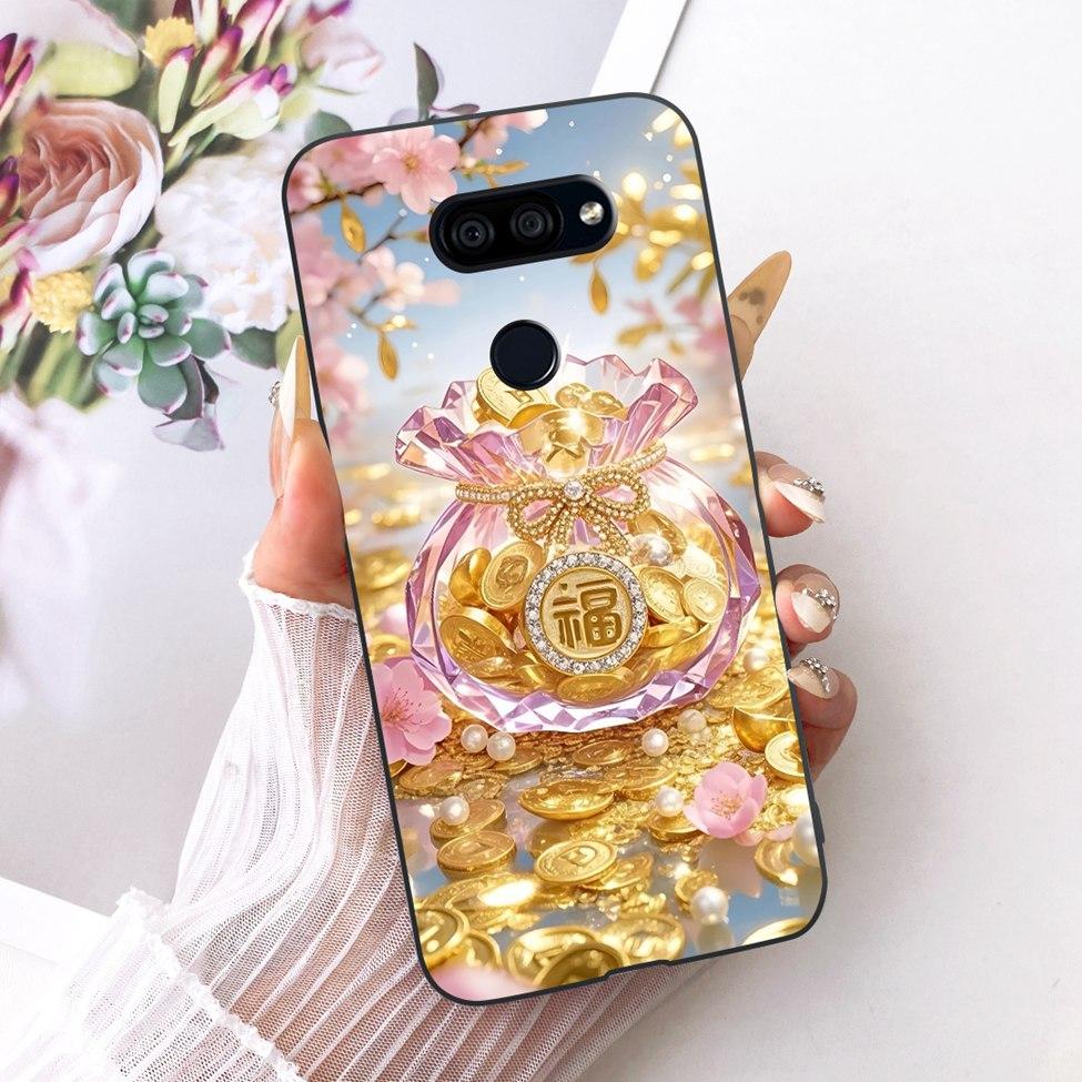 Чехол для LG K40S 2019 Чехол Эстетичный Милый Кот Модный Смешной Расписной Силиконовый Чехол для Телефона LMX430HM