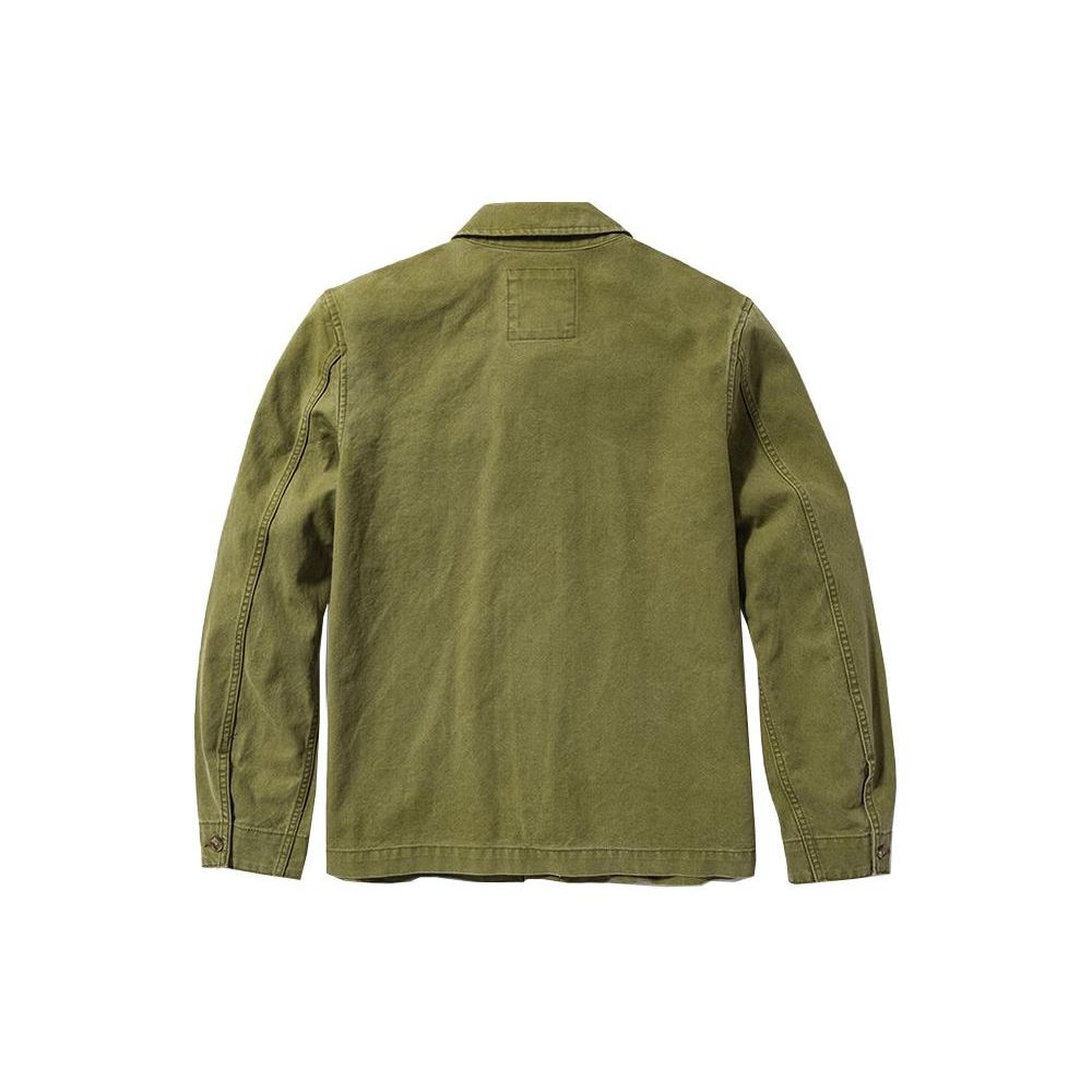 Timberland Однотонная повседневная рабочая куртка с несколькими карманами и лацканами, мужская куртка цвета зеленого мха A425F-EG5