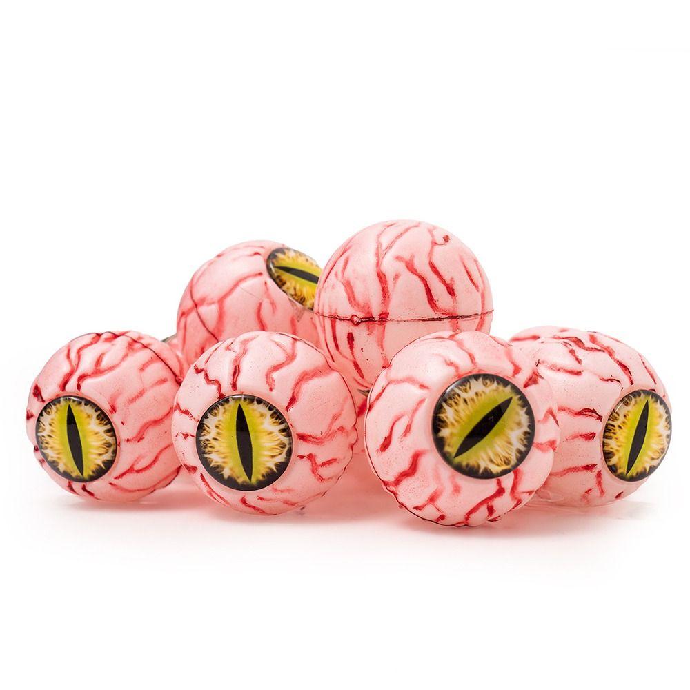 10pcs 5cm Halloween Eyeballs Simulation Red Bloodline Eye Scary Eyeballs  Haunted House