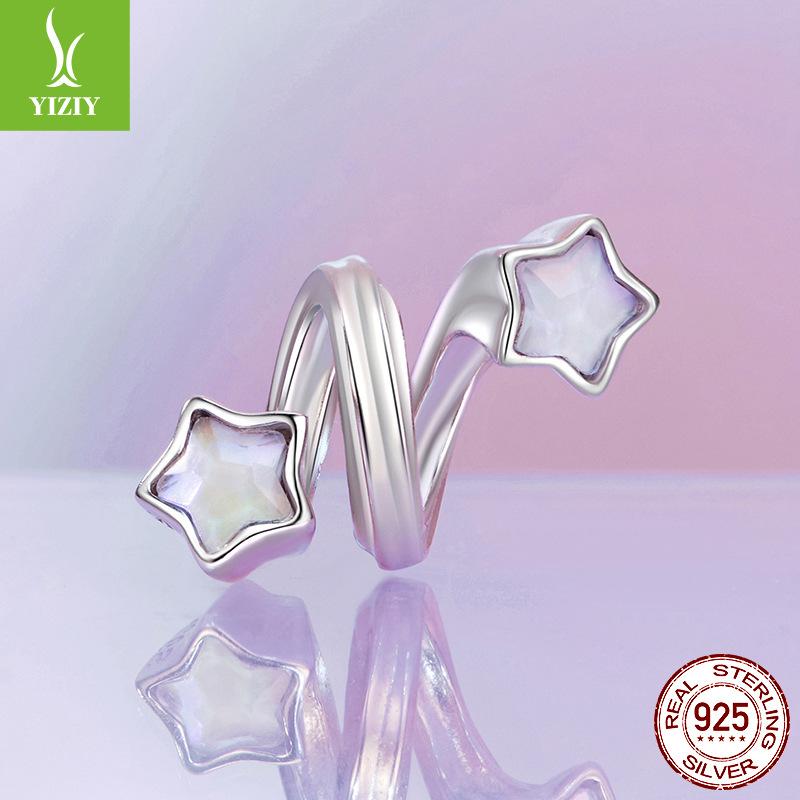 Медведь Хвост Рыбы Цветной Большой Основной Камень DIY Браслет Бусины 925 Серебряные Бусины Ювелирные Аксессуары Легкая Роскошь